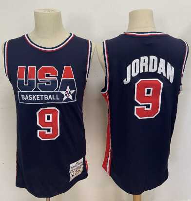 1992 Olympics Team USA #9 Michael Jordan Navy Blue Swingman Jersey->team usa basketball->NBA Jersey
